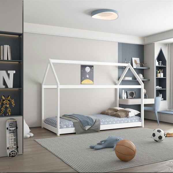 Kosy Koala House Bed kids white 3ft single wooden and 1 mattress childrens bedroom furniture