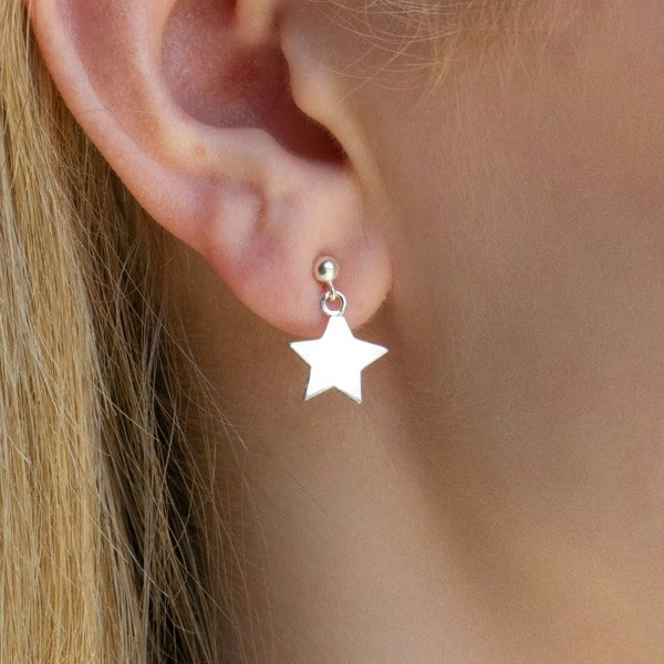 Mylee London Sterling Silver Star Earrings