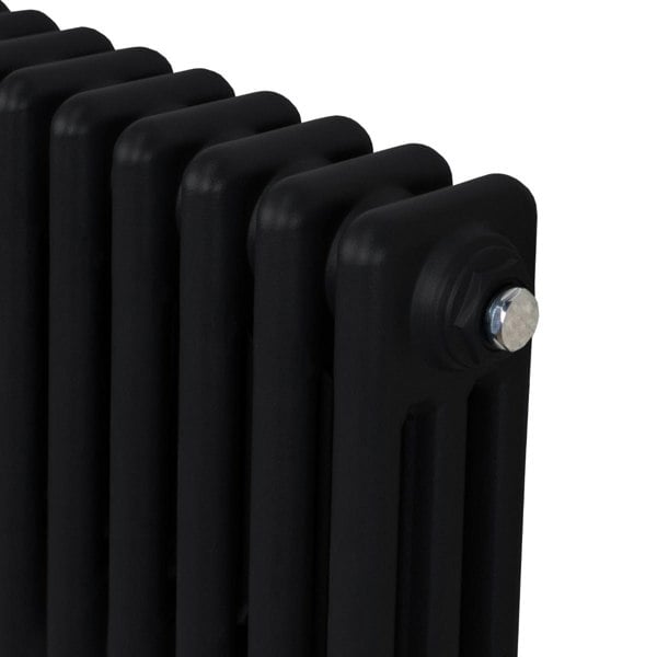 Monstershop Traditional 3 Column Radiator - 600 x 1192mm - Black