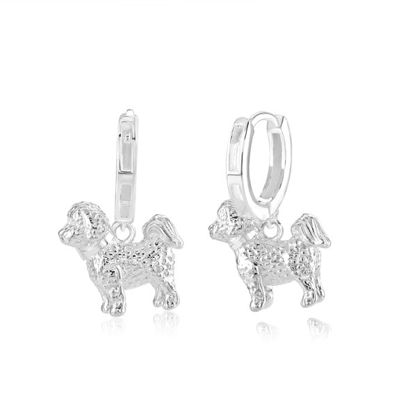 Mylee London Bichon Silver Earrings