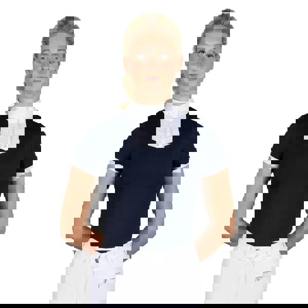 Coldstream Womens Roslin Crystal Short-Sleeved Show Shirt - Navy