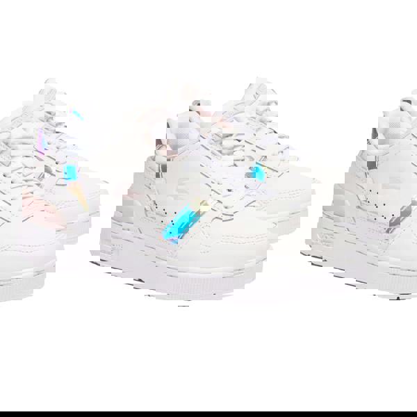 Lacoste Womens/Ladies T-Clip Leather Trainers - White/Pink - 