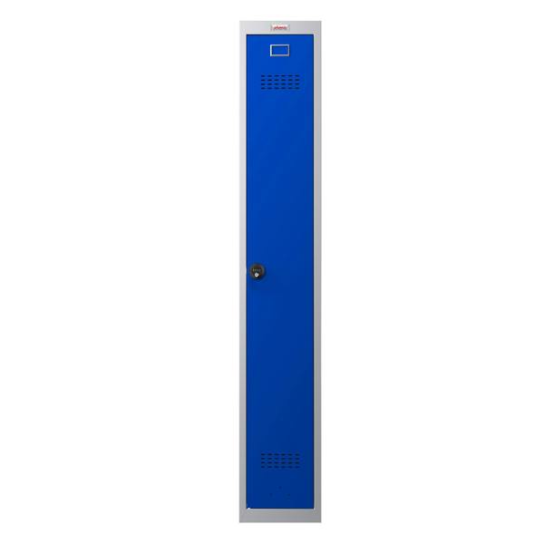 Phoenix Safe Phoenix PL Series PL1130GBC 1 Column 1 Door Personal Locker Grey Body/Blue Door with Combination Lock
