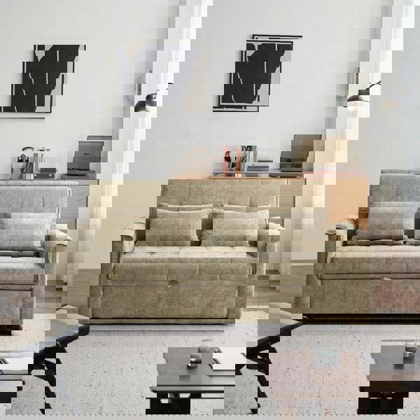 Weilai Concept Camden Sofa Bed Two Seater Sofa Bed, Chenille