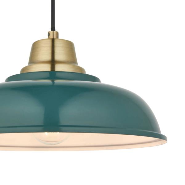 Pagazzi Lighting Bakewell Teal Ceiling Pendant