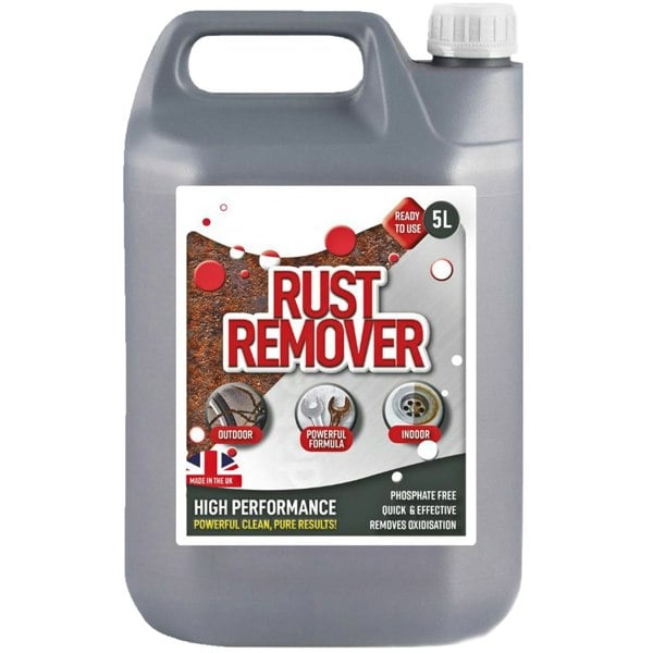 1 x 5 Litre Rust Remover Solution Ready To Use Removes Rust Back To Bare Metal