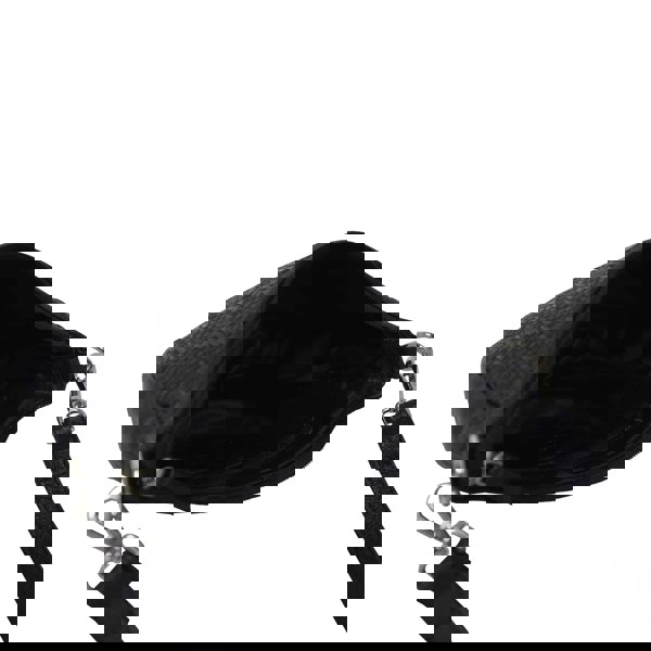 Real Hide Bags 'Wonder Weave' Black Real Leather Woven Designer Shoulder Crossbody Bag