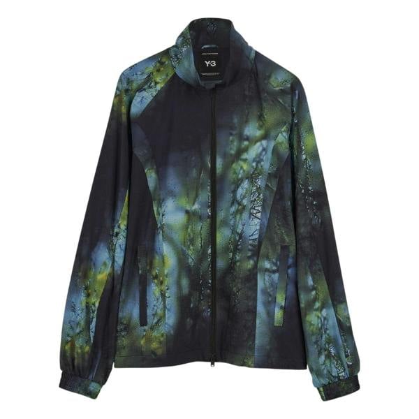 Y-3 Mens Ripstop Loose Fit Windbreaker - Black/Green/Blue - 