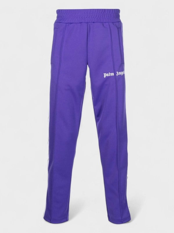 Palm Angels Slim Track Pants Purple White - Supplied FashionPalm Angels