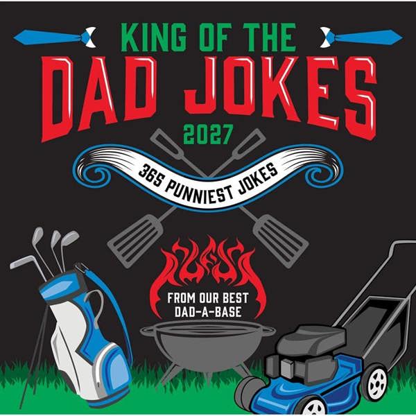 King of the Dad Jokes Calendar 2027, Wall Calendars, Month To View, Humour, Gift
