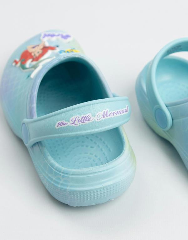 Disney The Little Mermaid Girls Blue Ariel Clogs