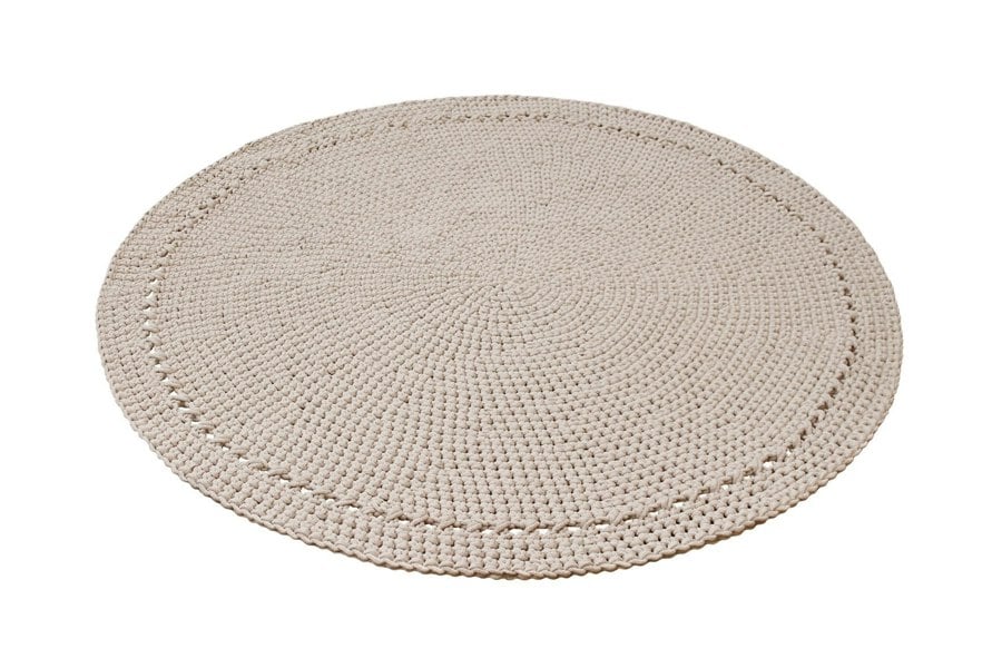 Crocheted rug NEBO | BEIGE - Zuri House