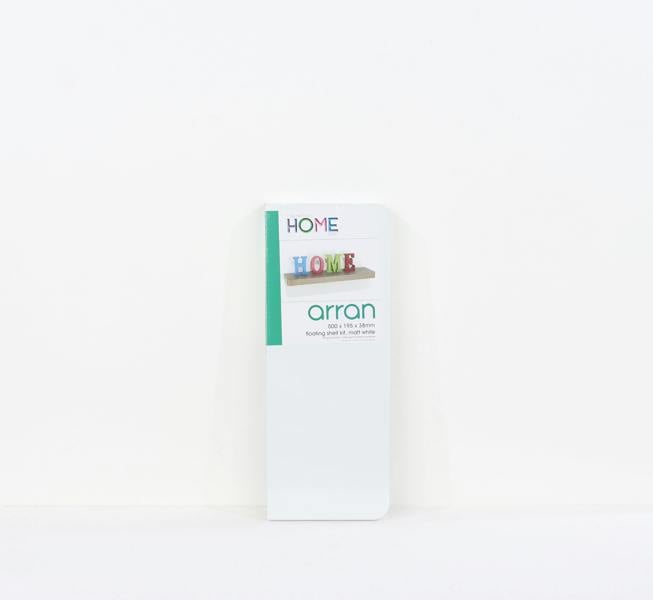 Core Products Arran Floating Shelf Kit, Matt White