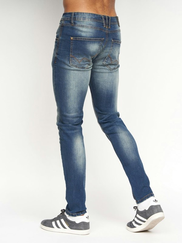 Duck and Cover Tranfold Slim Fit Jeans Tinted Blue