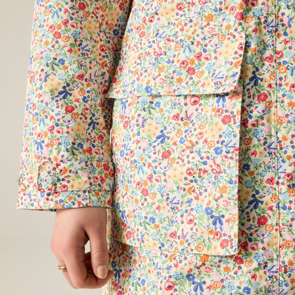 Regatta Womens/Ladies Cath Kidston Ditsy Floral Long Length Waterproof Jacket - Cream Harmony