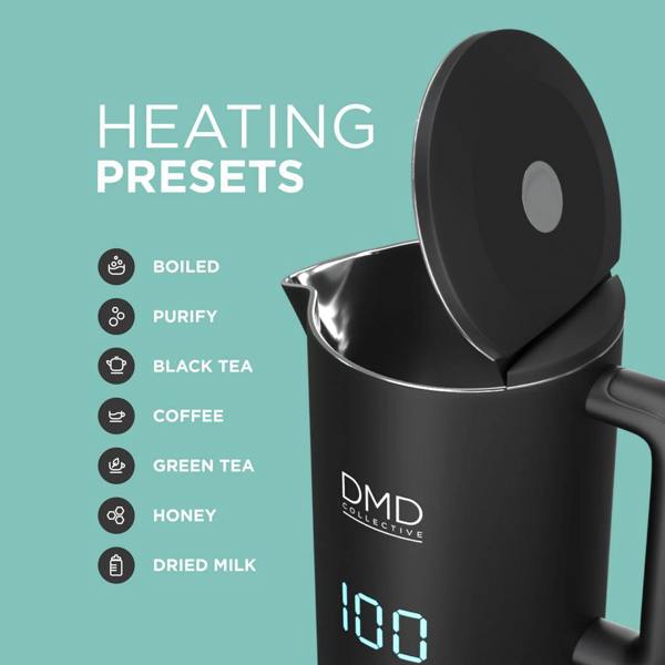 DMD Collective Smart Kettle with App & Voice Control – Variable Temperature Electric Kettle 1.5L