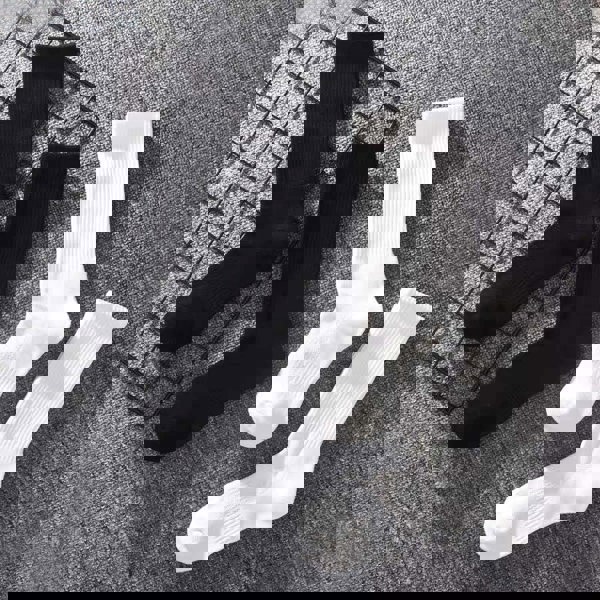 Anysox 5 Pairs Men’s Cotton Socks Size 43-48 Solid Colors