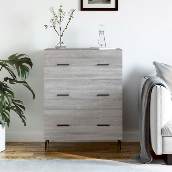 Berkfield Sideboard Grey Sonoma 69.5x34x90 cm Engineered Wood
