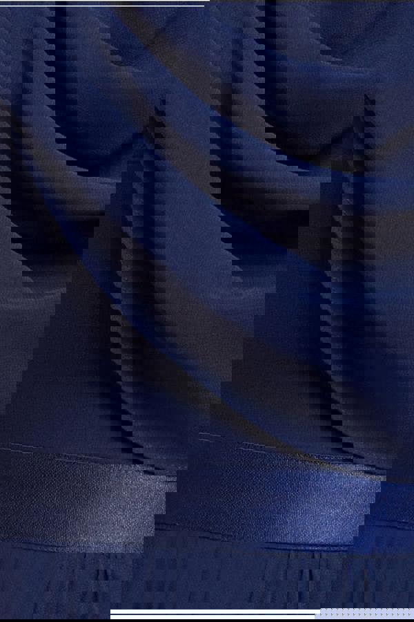 Cowl Neck One Shoulder A Line Chiffon Maxi Dress - Navy Blue DR4506