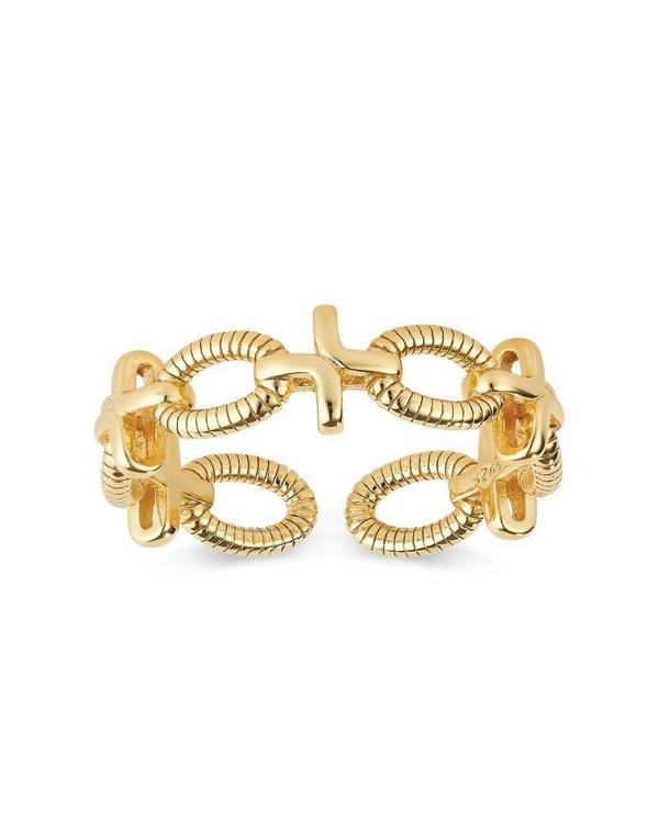 14K Gold Chain Link Stacking Ring - Rings - Elk & Bloom