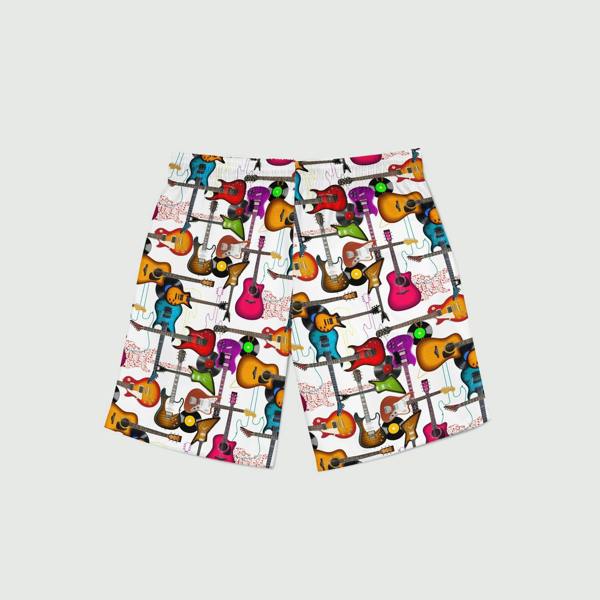 GUITAR COTTON POPLIN PRINT BOXER SHORTS – Premium Men's Patterned Shirt by Claudio Lugli | Bold Design, Tailored Fit, Best Printed Shirts
