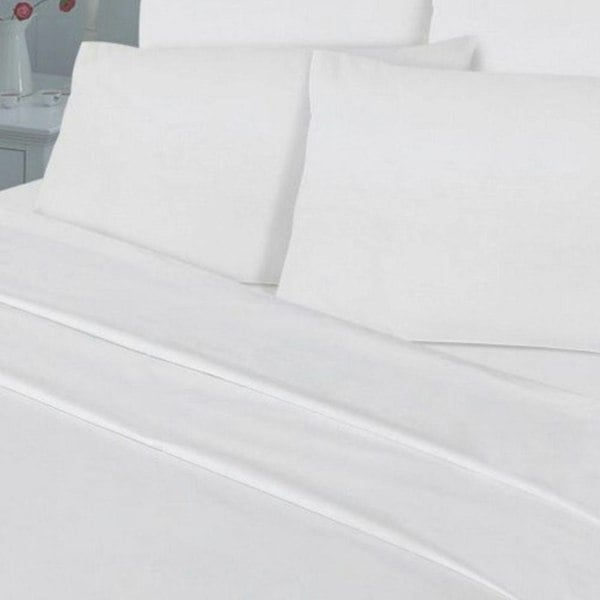 HomeSpace Direct T180 Percale Duvet Cover Set Bedding