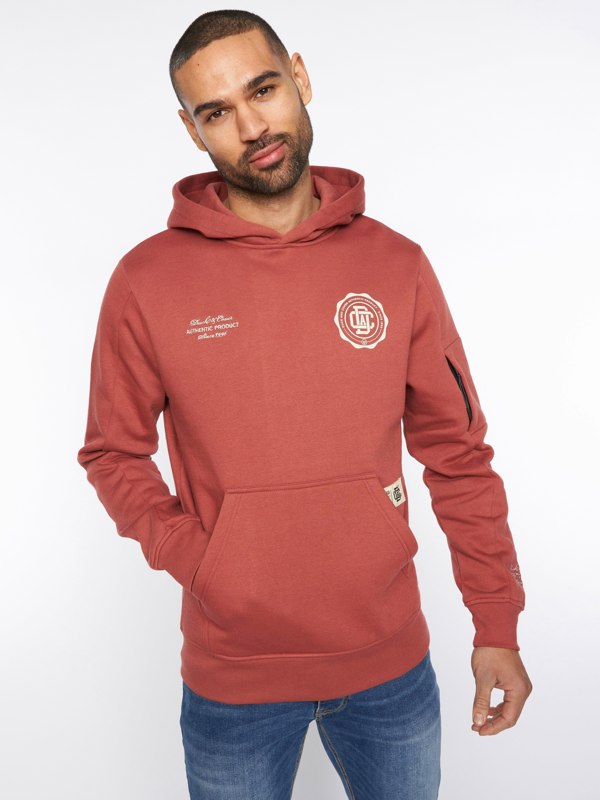 Duck and Cover Keyaan Hoodie - Red