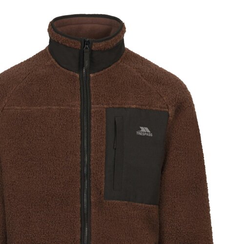 Trespass Mens Brookes AT400 Fleece Top - Dark Brown - Dark Brown - 100% Polyester