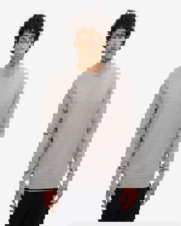 Colorful Standard Mens Classic Organic Crew Neck Sweatshirt - Heather Grey