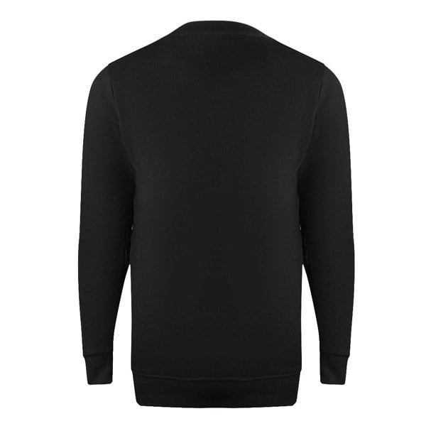 Cavalli Class Asymmetric Box Design Sweatshirt - Black