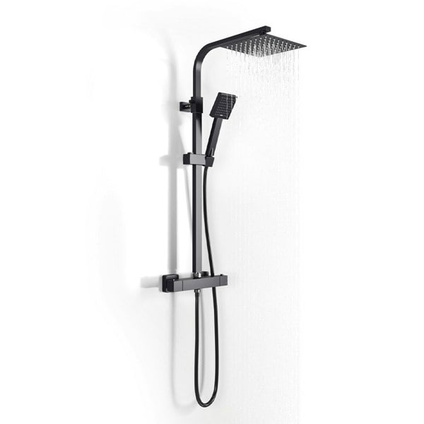 Living and Home 8 inch Rainfall Shower Head Brass Bathroom Shower Head Set