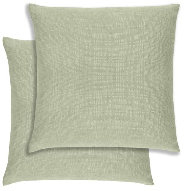 Enhanced Living Pair of Matrix Textured Double Sided Zip Opening Piped Edge Cushion Covers - 43x43cm - Cases Only