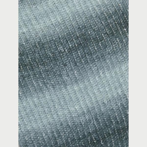 Supplied Fashion grey alpaca-mohair blend knit fabric texture with soft, fuzzy finish and subtle tonal variations.