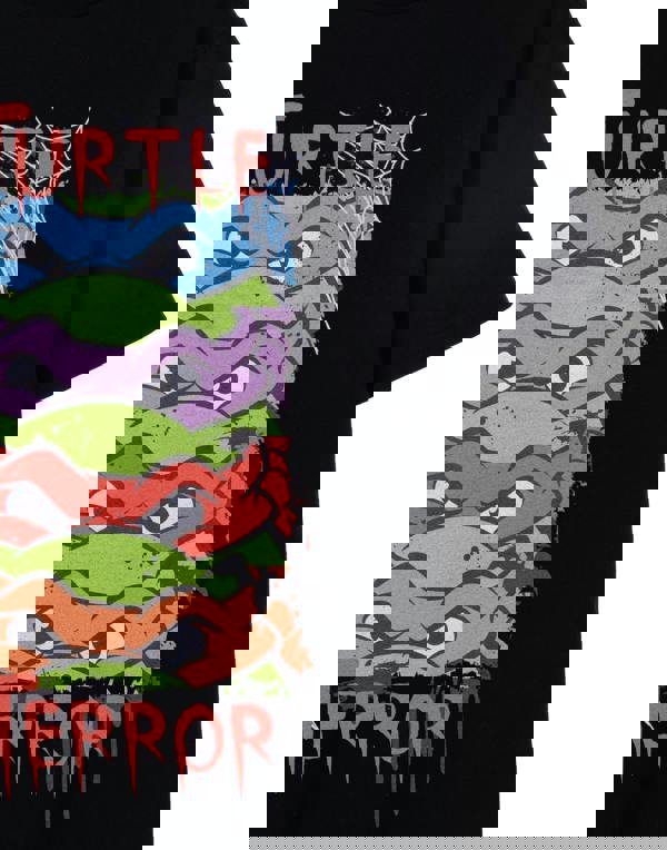 Teenage Mutant Ninja Turtles Mens Black Turtle Terror Short Sleeved T-Shirt