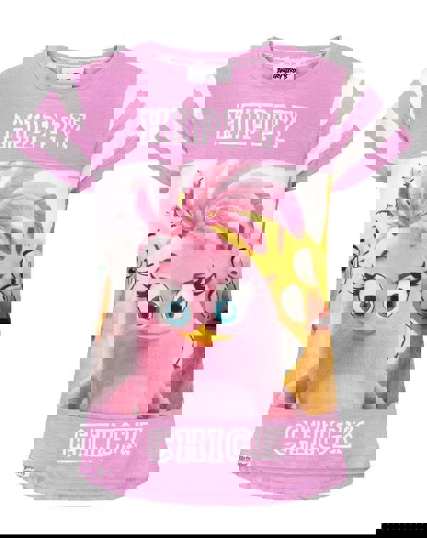 Angry Birds Girls Pink Short Sleeved T-Shirt