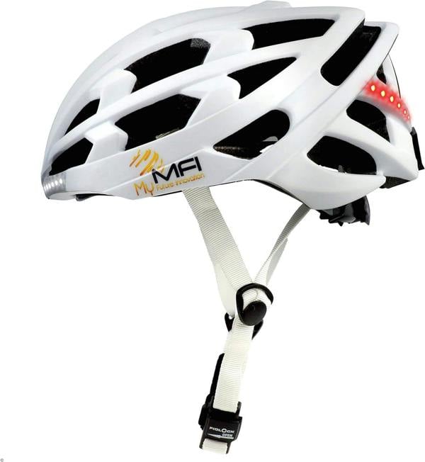 Mymfi Unisex Adult Lumex Start Smart Cycle Helmet 55-58cm - White