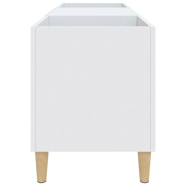 Berkfield Record Cabinet White 121x38x48 cm Engineered Wood