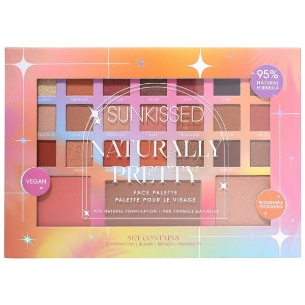 Sunkissed Naturally Pretty Face Palette - Eyeshadow, Blusher, Bronzer, Highlighter
