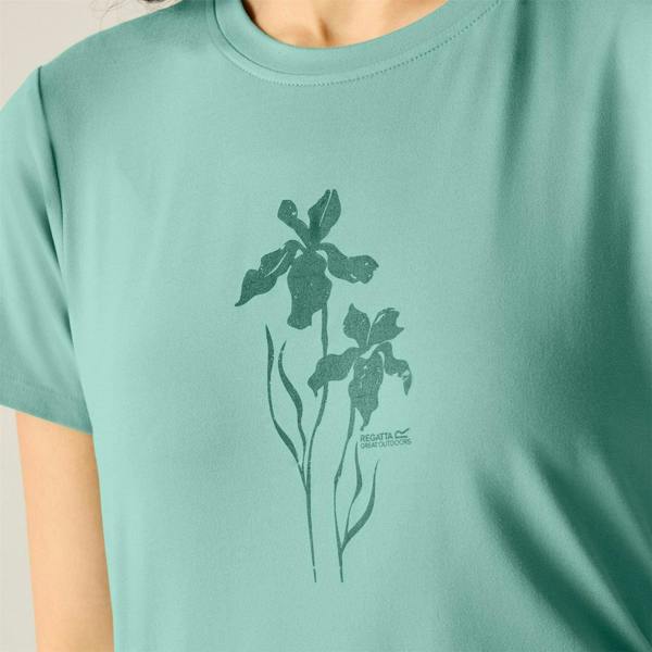 Regatta Womens/Ladies Fingal Graphic Print Walking T-Shirt - Ivy Moss - 