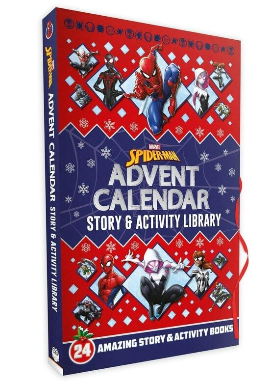 Marvel Spider-Man Advent Calendar Story and Activity Library - 24 Amazing Story & Activity Books