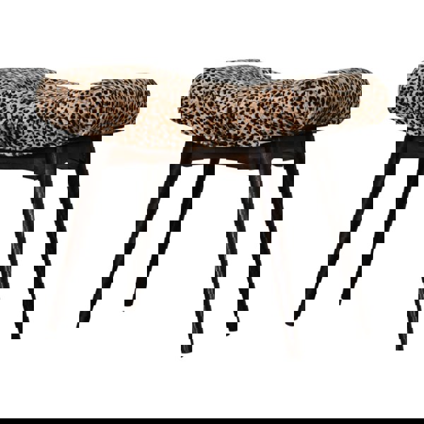 Artisan Furniture Leopard Print Curved Bench