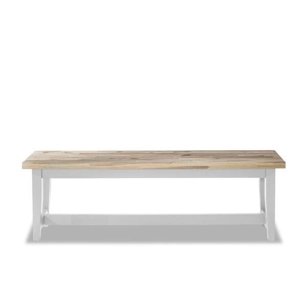 Statement Furniture Florence Solid Acacia Hardwood Dining Bench 140cm Long
