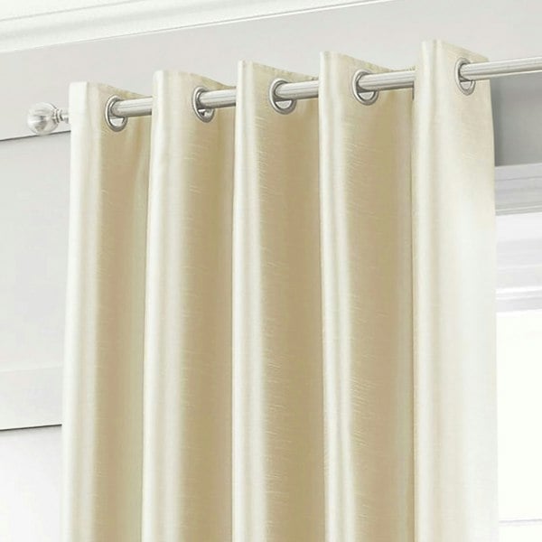 Intimates Faux Silk Eyelet Curtains - 168cm x 183cm