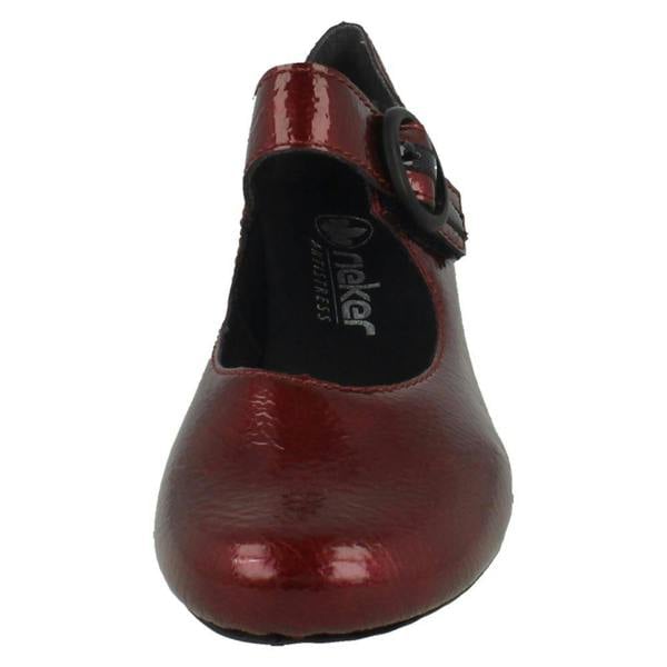 Rieker Ladies Rieker Buckle Detailed Hook and Loop Smart Heels 41756