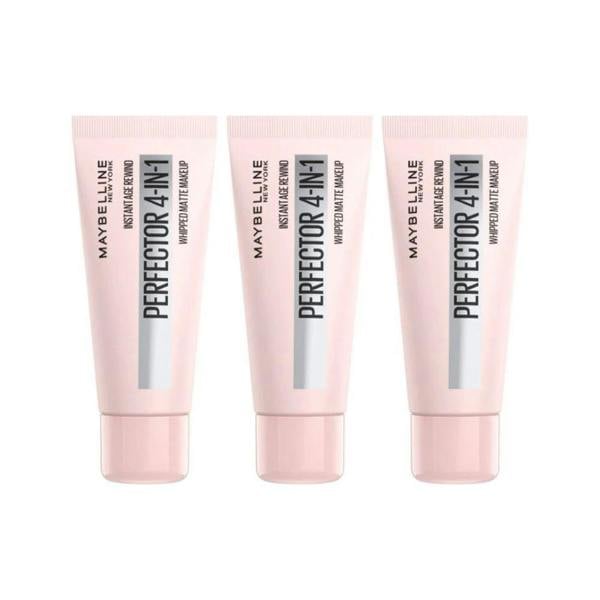 Maybelline New York 3 x Maybelline Instant Anti Age Perfector 4-in-1 Whipped Matte Makeup - 02 Light Medium