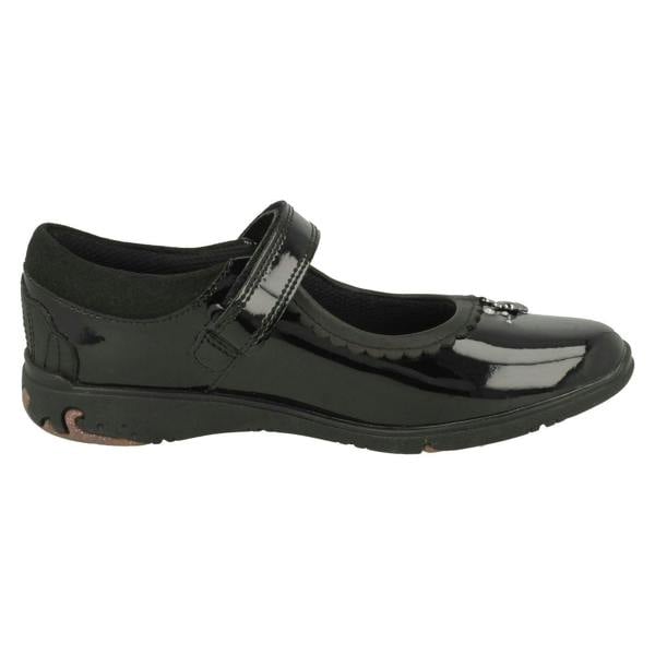 Clarks Girls Clarks Shell Detailed School Shoes Sea Shimmer K