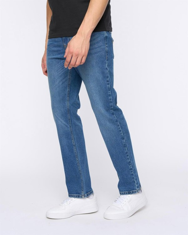 Duck and Cover Hydras Straight Leg Jeans Mid Wash