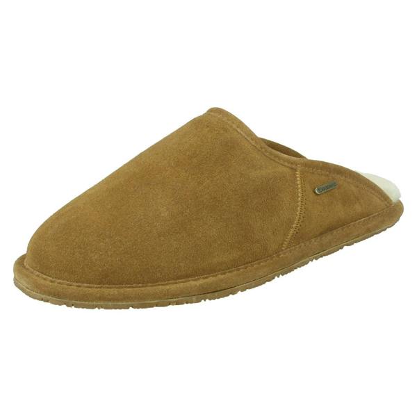 Bear Paw Mens Bear Paw Leather Mule Slippers Ori