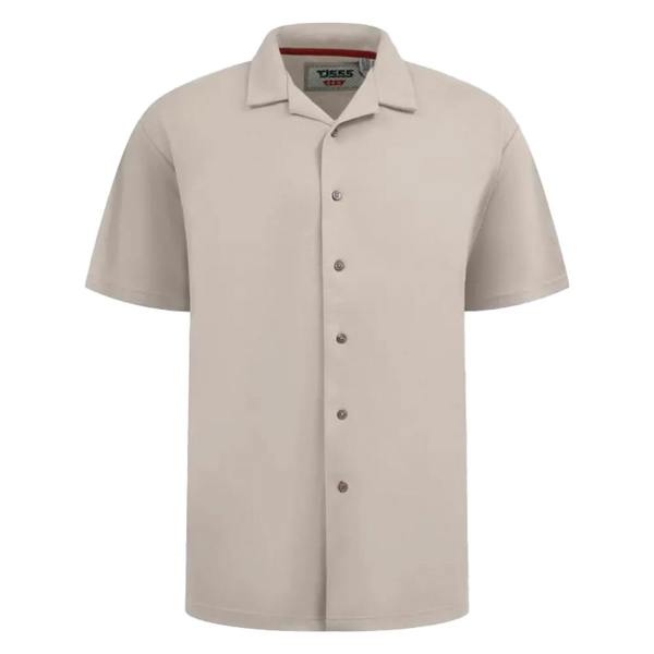 Duke Mens Connor D555 Stretch Kingsize Shirt - Stone - 
