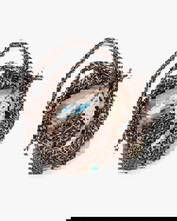 Tiba + Marl Luna Drawstring Changing Tote Leopard Print